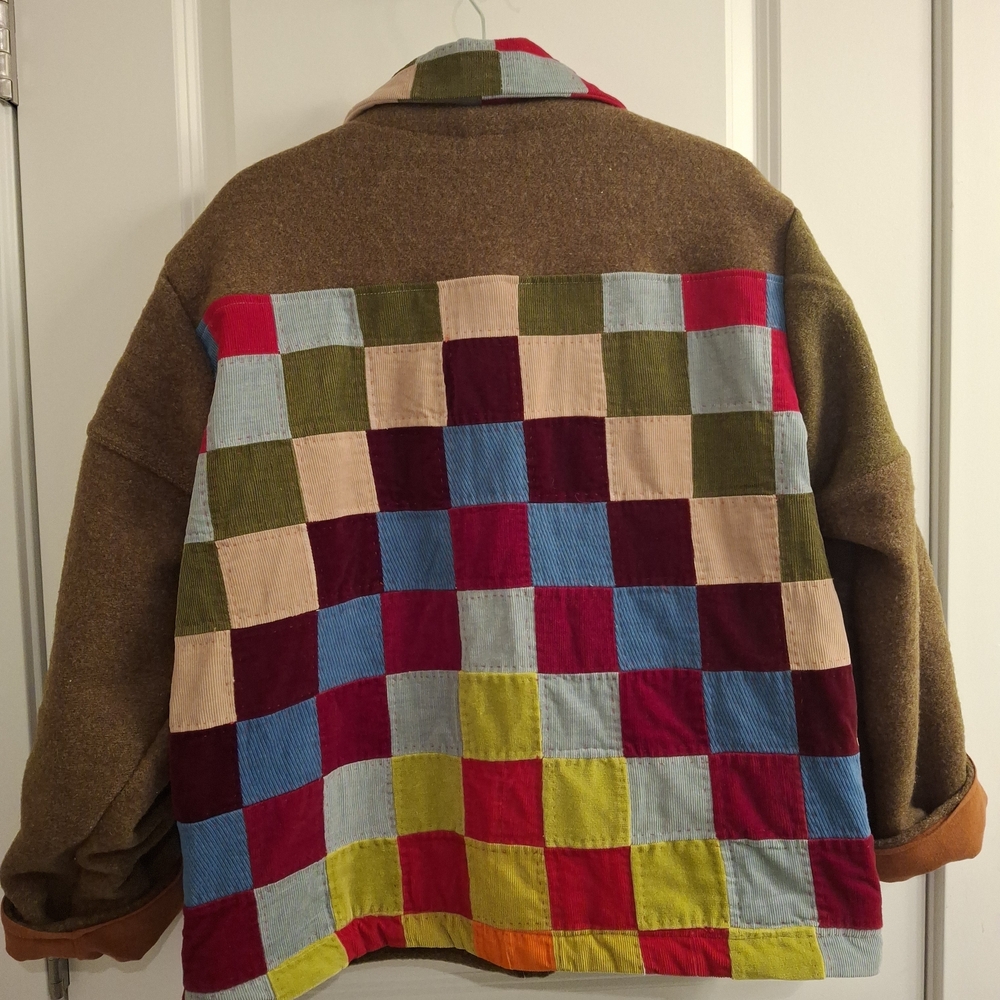 Patchwork Kids Jacket - Brown and Multicolor - image 2